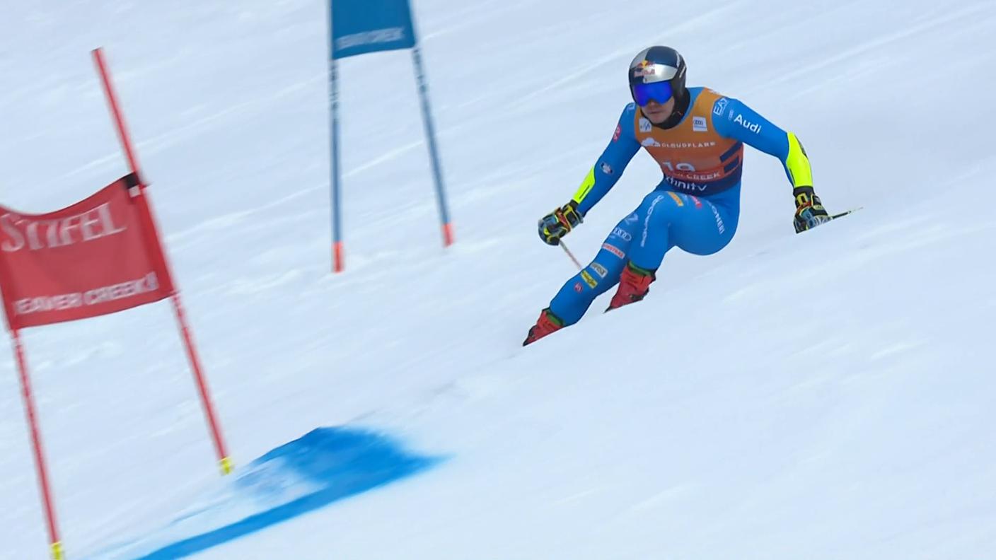 Alex Vinatzer riporta l’Italia sul podio in gigante a Beaver Creek